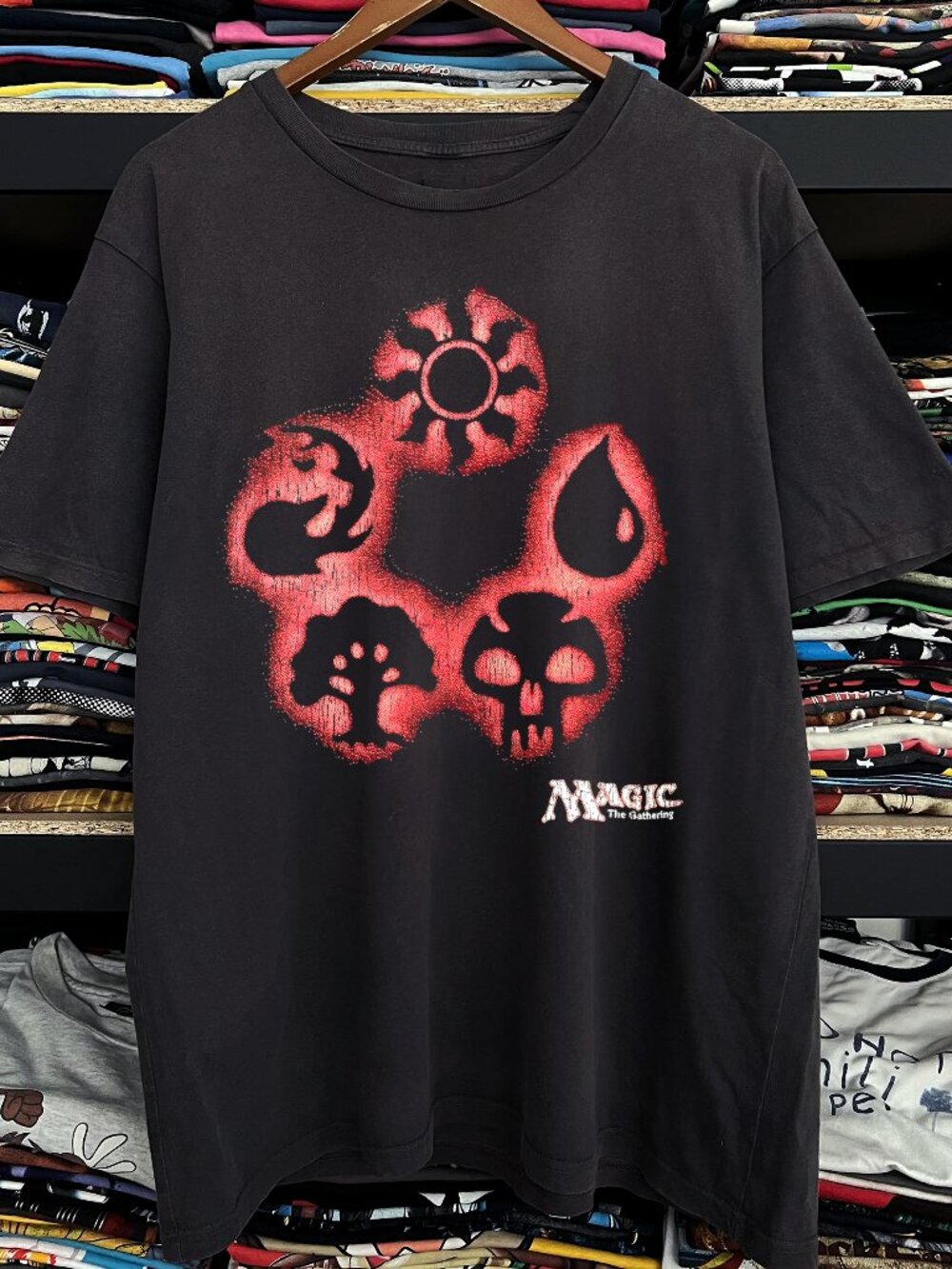 Magic Symbols Washed Black Tee